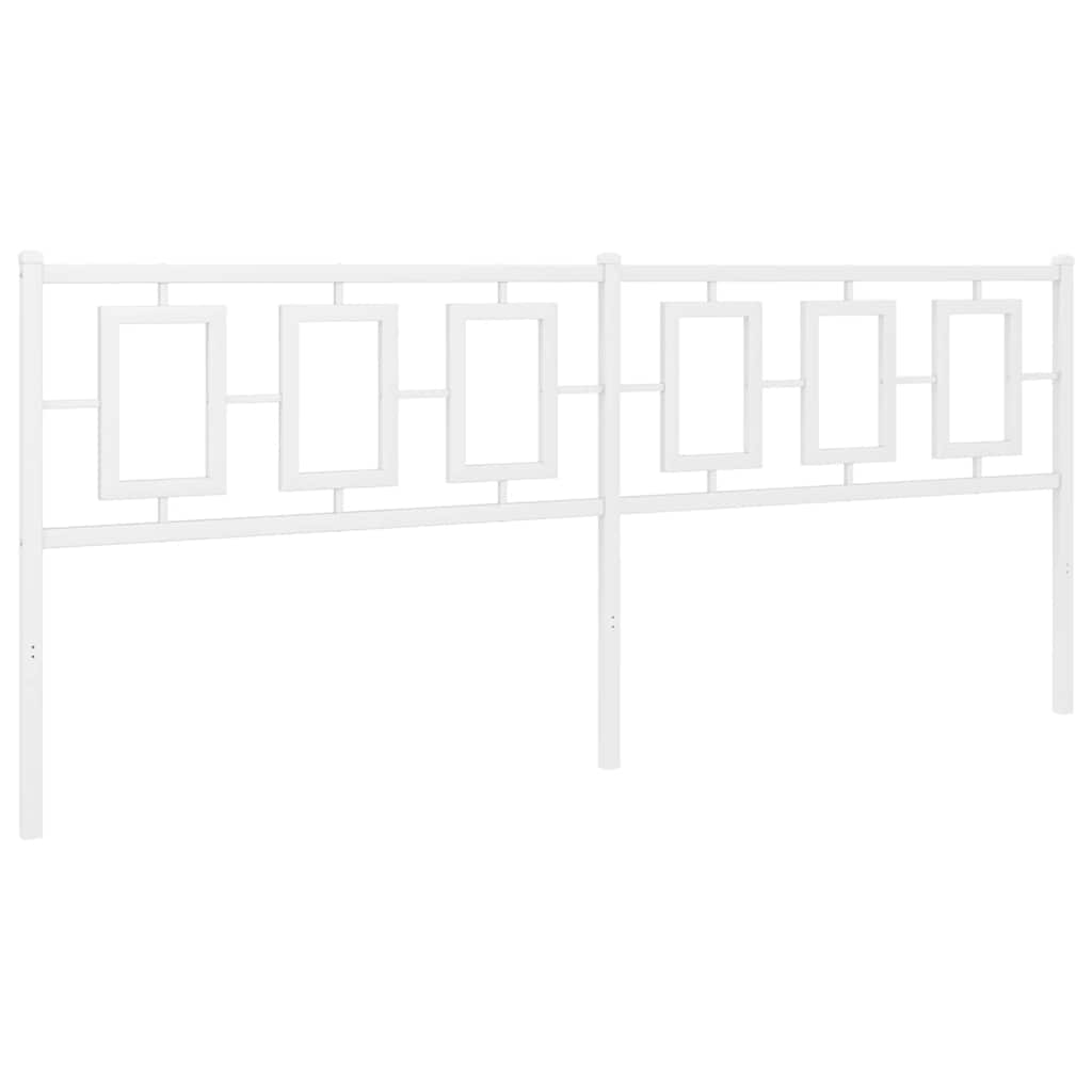 Thumbnail - vidaXL Ersatz-Kopfteil Metall Weiß 200 cm