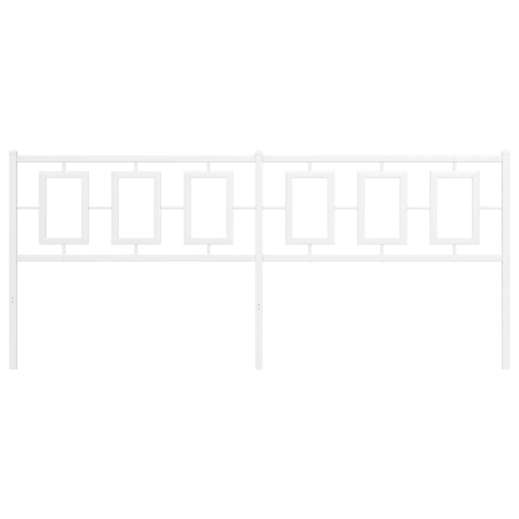 Thumbnail - vidaXL Ersatz-Kopfteil Metall Weiß 200 cm