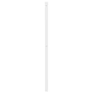 Kovové náhradní čelo postele bílé 80 cm - obrázek 5