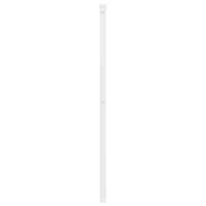 Kovové náhradní čelo postele bílé 107 cm - obrázek 5