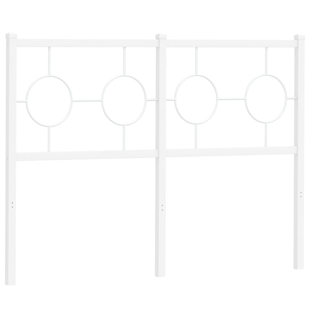 vidaXL Vervangend hoofdbord 120 cm metaal wit, foto 3