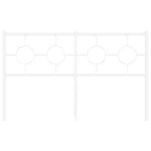 vidaXL Cabecero de repuesto de metal blanco 135 cm