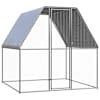 vidaXL kanapuur, h&otilde;bedane ja hall, 2 x 2 x 2 m, tsingitud teras