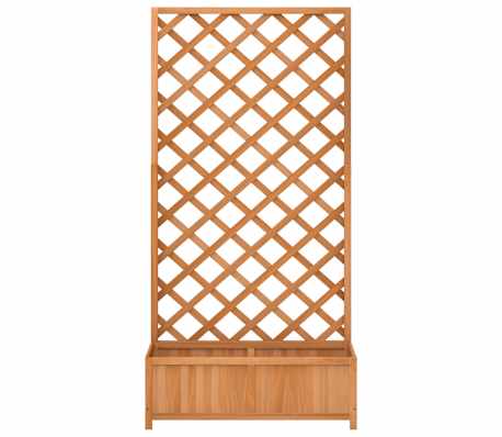Fontana Da Giardino In Legno Massello Di Abete VidaXL - 60x60x94 Cm, Con Pompa Elettrica, Effetto Cascata, Per Cortile E Patio