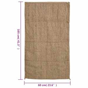 Jutové pytle 10 ks 60 x 105 cm 100% juta 340 g/m² - obrázek 7