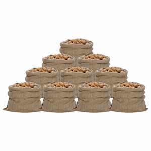 Jutene vreče 10 kosov 100 x 110 cm 100 % juta 340 g/m²