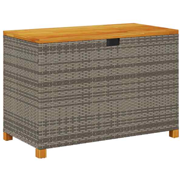vidaXL aia hoiukast, hall , 110x55x63 cm, pol&uuml;rotang