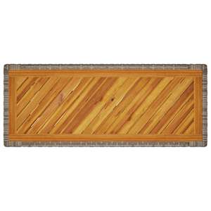 Zahradní stůl s dřevěnou deskou šedý 100 x 40 x 75 cm polyratan - obrázek 8