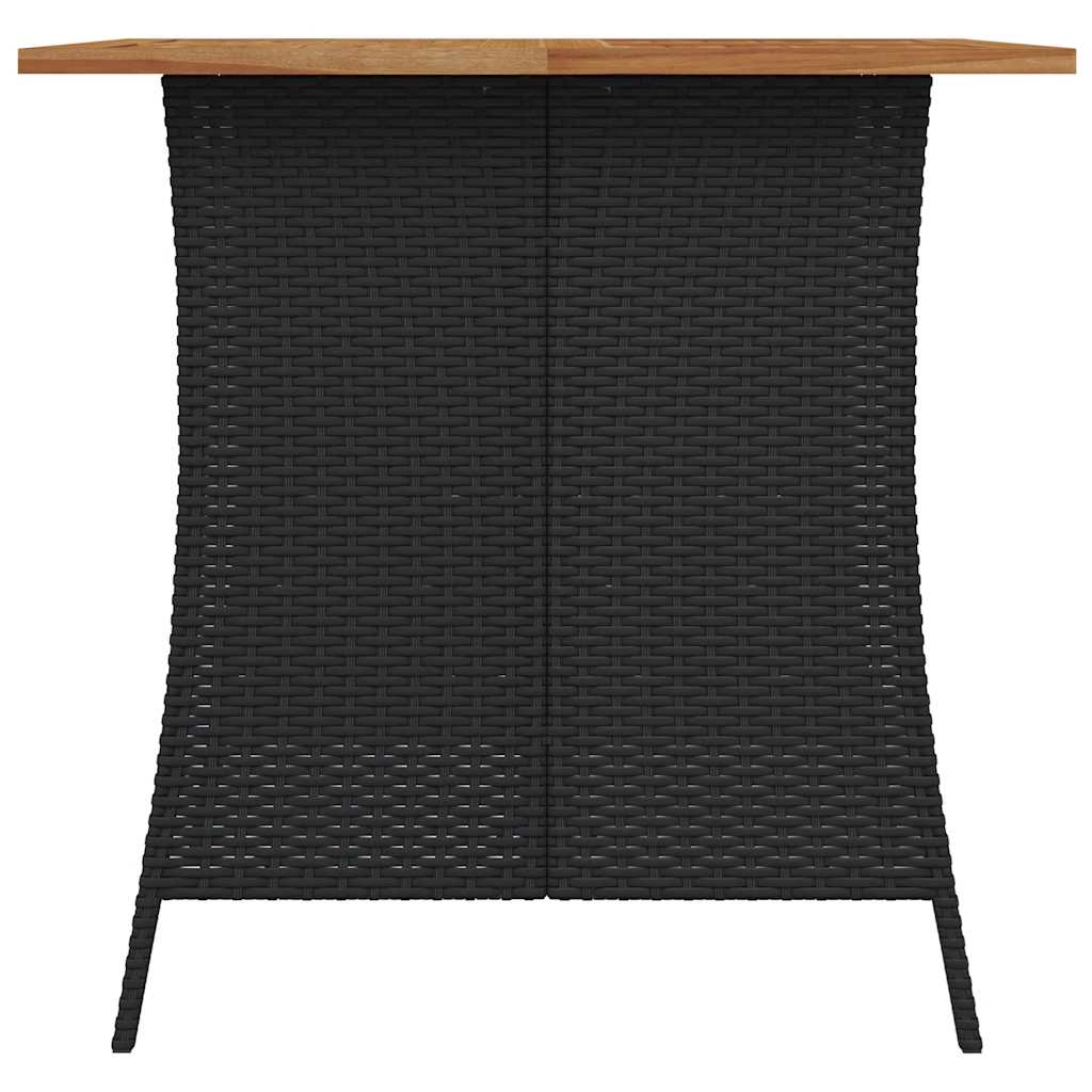 Thumbnail - vidaXL 5-tlg. Garten-Essgruppe mit Kissen Schwarz Poly Rattan