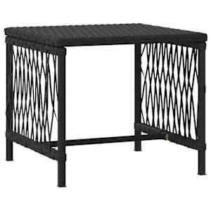 Slunečník 3 pcs Černá a krémově bílá 55 x 200 x 92 cm polyratan - obrázek 6