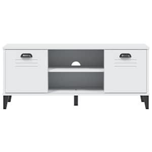 Lavice s botníkem VIKEN bílá 106 x 35 x 45 cm kompozitní dřevo - obrázek 5