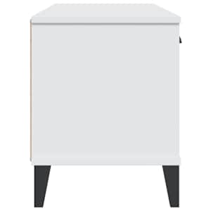 Lavice s botníkem VIKEN bílá 106 x 35 x 45 cm kompozitní dřevo - obrázek 6