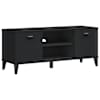 vidaXL jalatsipink "VIKEN", must, 106 x 35 x 45 cm, tehispuit