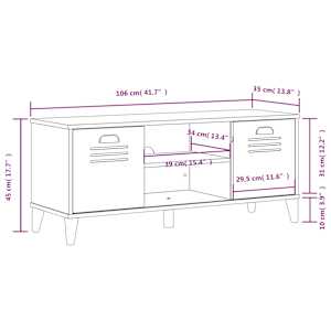 Lavice s botníkem VIKEN černá 106 x 35 x 45 cm kompozitní dřevo - obrázek 10