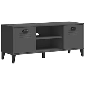 vidaXL jalatsipink "VIKEN", antratsiithall, 106x35x45 cm, tehispuit