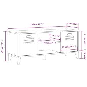 Lavice s botníkem VIKEN antracitově šedá 106x35x45 cm kompozit - obrázek 10
