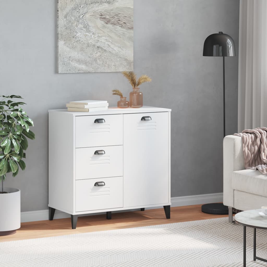 Thumbnail - vidaXL Sideboard VIKEN Weiß 80x40x80 cm Holzwerkstoff