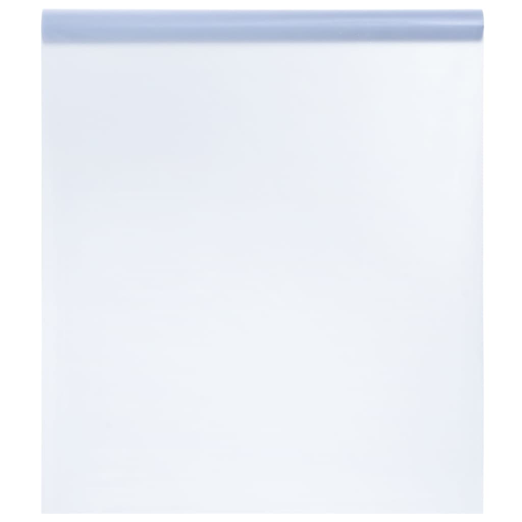vidaXL Folie fereastră, statică/mată, gri transparentă, 45x500 cm, PVC