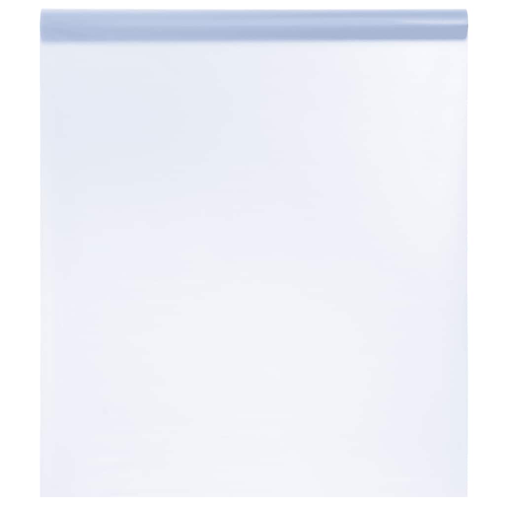 vidaXL Okenní fólie statická matná šedá 45 x 1 000 cm PVC