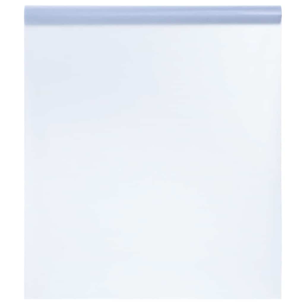 vidaXL Okenní fólie statická matná šedá 90 x 500 cm PVC