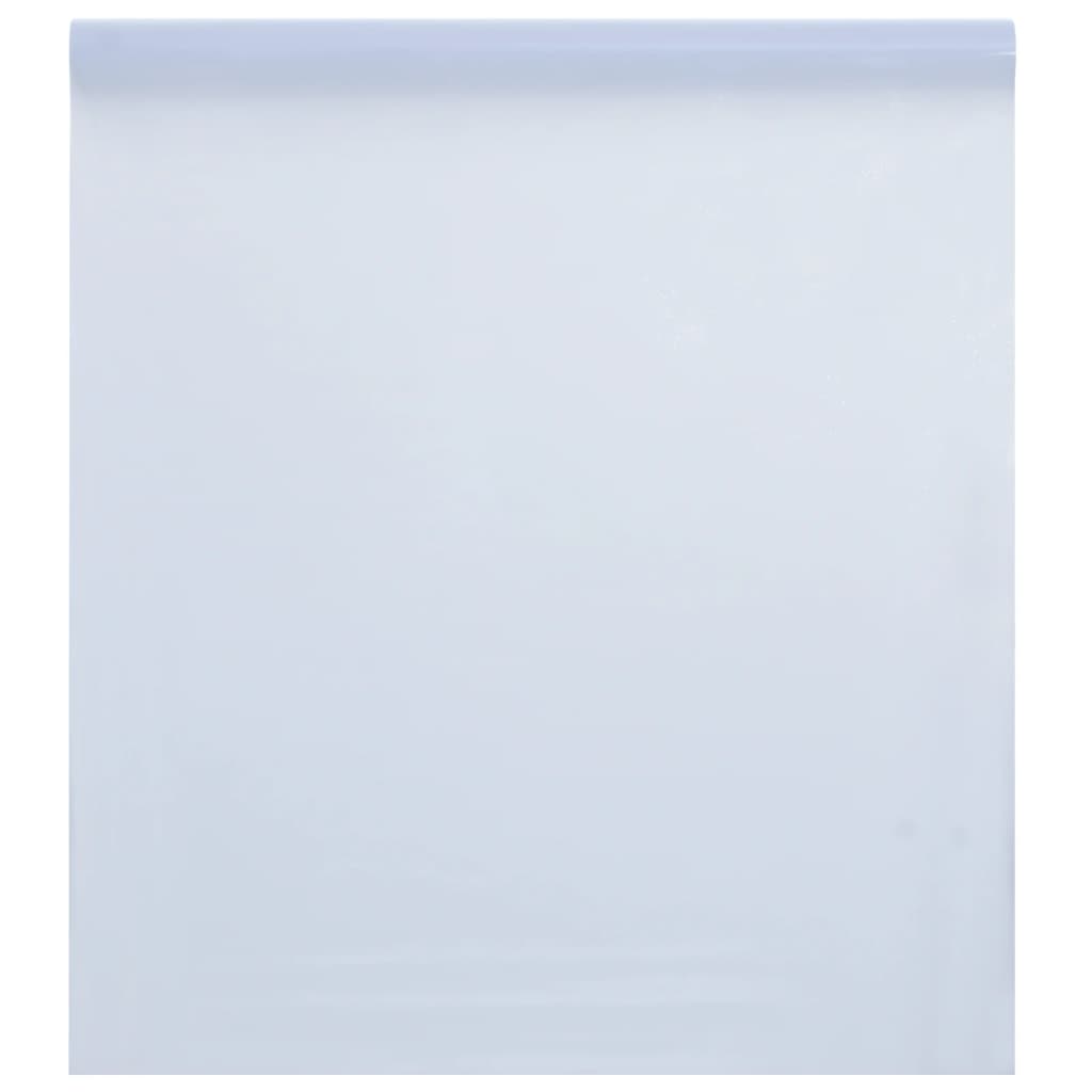 vidaXL Folie fereastră, statică/mată, alb transparentă, 45x500 cm, PVC