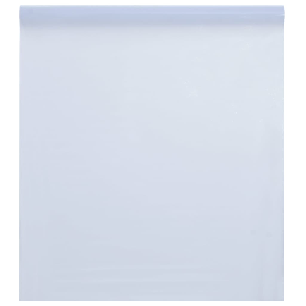 vidaXL Folie fereastră, statică/mată, alb transparentă, 60x2000cm, PVC