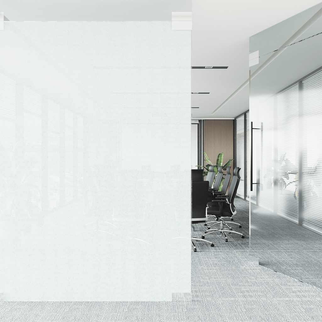 vidaXL - Raamfolie - statisch - mat - wit - 90x500 - cm - PVC