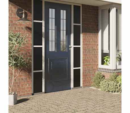 vidaXL Fensterfolie Statisch Matt Schwarz 45x500 cm PVC