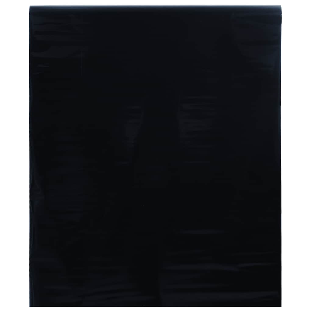 vidaXL vinduesfolie 60x1000 cm statisk PVC matteret sort