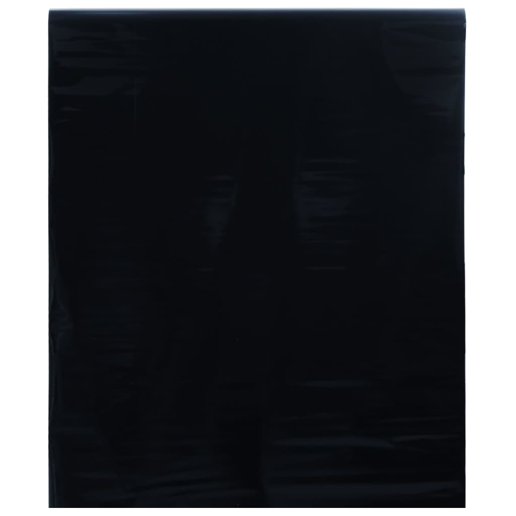 vidaXL Folie pentru fereastră statică, negru mat, 90x1000 cm, PVC