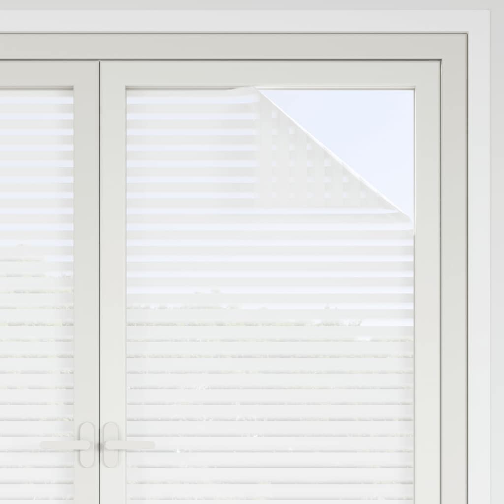 vidaXL - Raamfolie - strepenpatroon - mat - 45x500 - cm - PVC