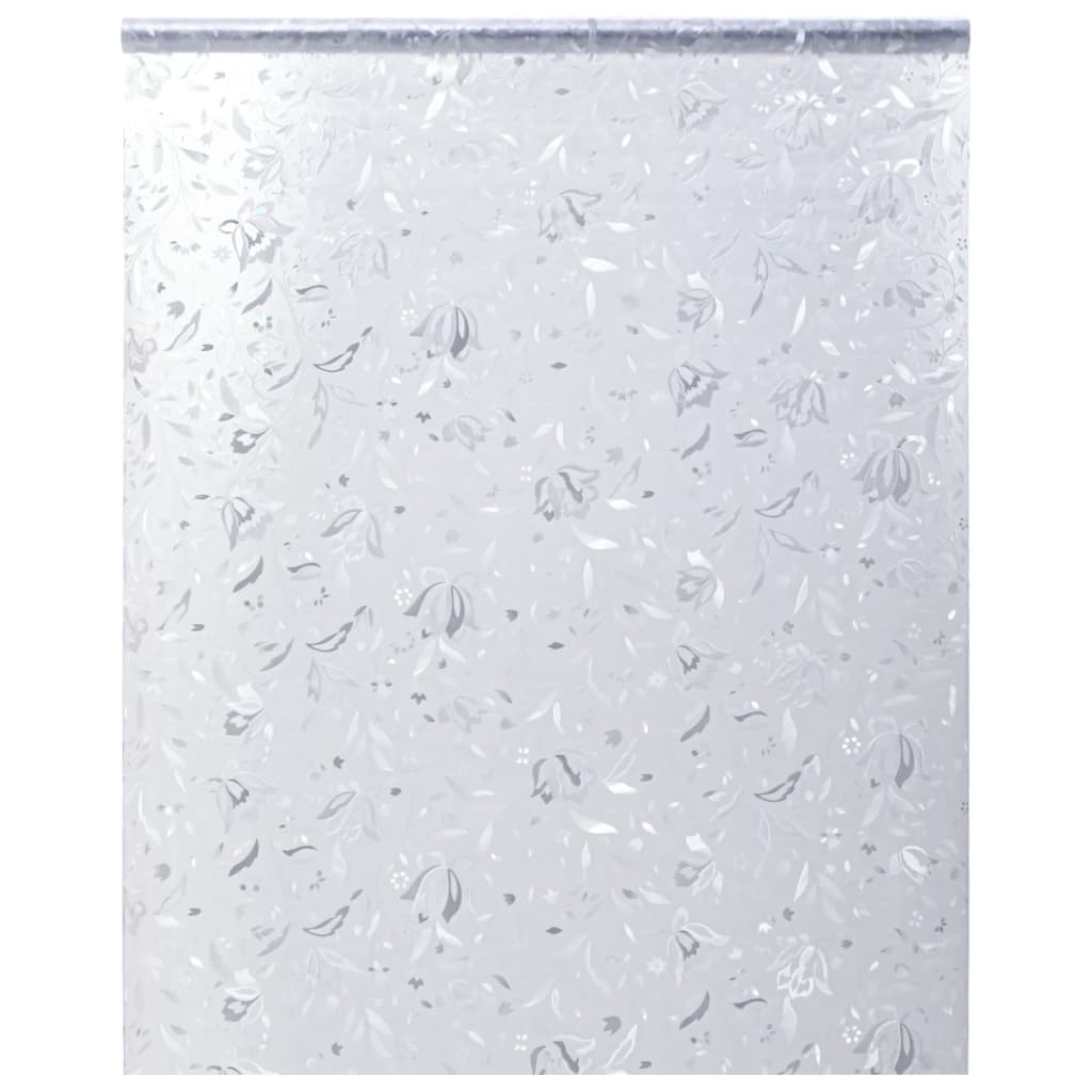 vidaXL Fensterfolie Matt Blumenmuster 90x500 cm PVC