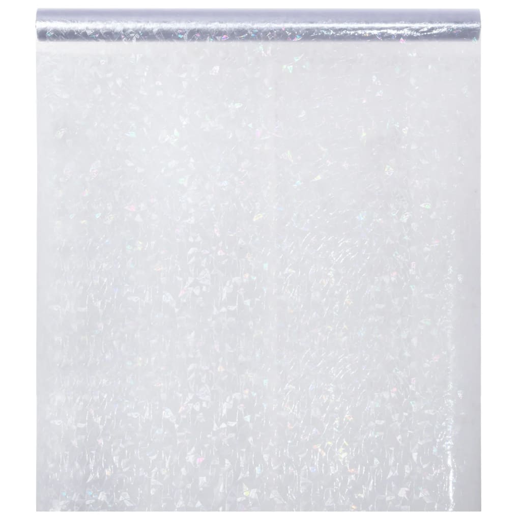 vidaXL Okenní fólie matná 3D duhový vzor 60 x 1 000 cm PVC