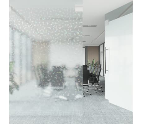 vidaXL Fensterfolie Matt 3D Regenbogen-Muster 60x1000 cm PVC