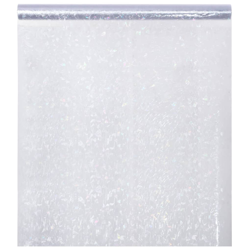 vidaXL Okenní fólie matná 3D duhový vzor 90 x 500 cm PVC
