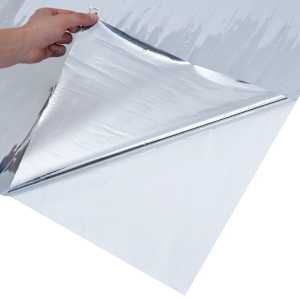 Solární fólie statická reflexní efekt stříbrná 60 x 2000 cm PVC - obrázek 5