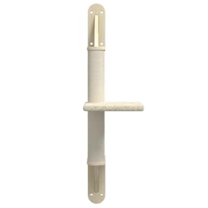 Nástěnné škrabadlo pro kočky se sloupkem krémové 85,5 cm - obrázek 4