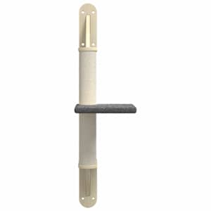 Nástěnné škrabadlo pro kočky se sloupkem tmavě šedé 85,5 cm - obrázek 4