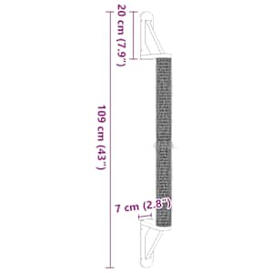 Nástěnné škrabadlo pro kočky 109 cm sisal - obrázek 7