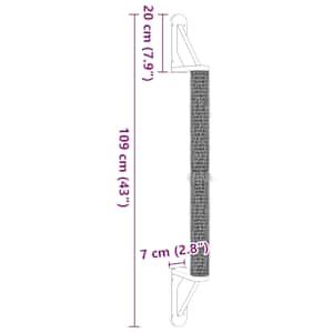Nástěnné škrabadlo pro kočky 109 cm sisal - obrázek 7