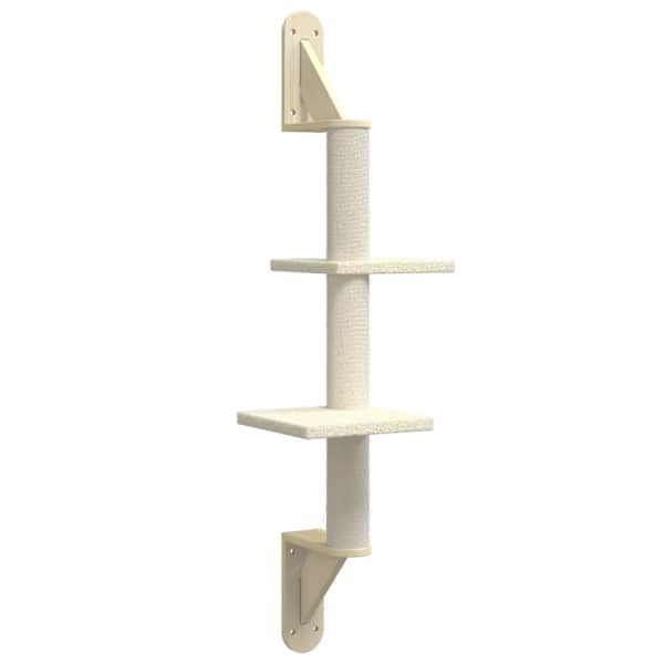 vidaXL seinale kinnitatav kassi kraapimispost, kreemjas, 108 cm
