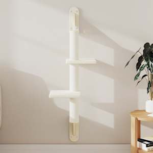 Stensko mačje drevo s praskalnikom krem 108 cm