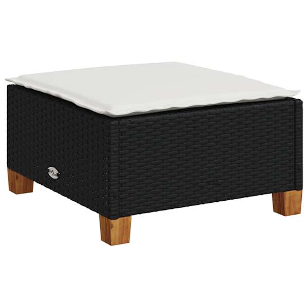 vidaXL aiatumba istmepadjaga, must, 63,5x56x32 cm, pol&uuml;rotang