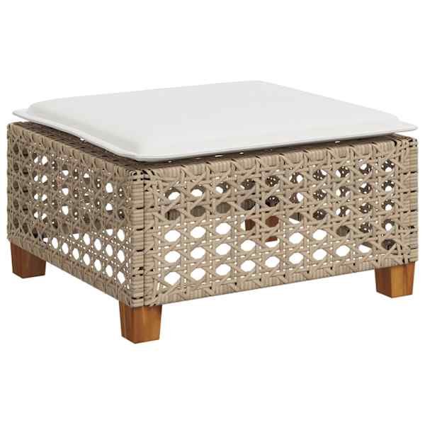 vidaXL aiatumba istmepadjaga, beež, 63,5x56x32 cm, pol&uuml;rotang