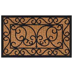 Predpražnik pravokoten 45x75 cm guma in kokosova vlakna