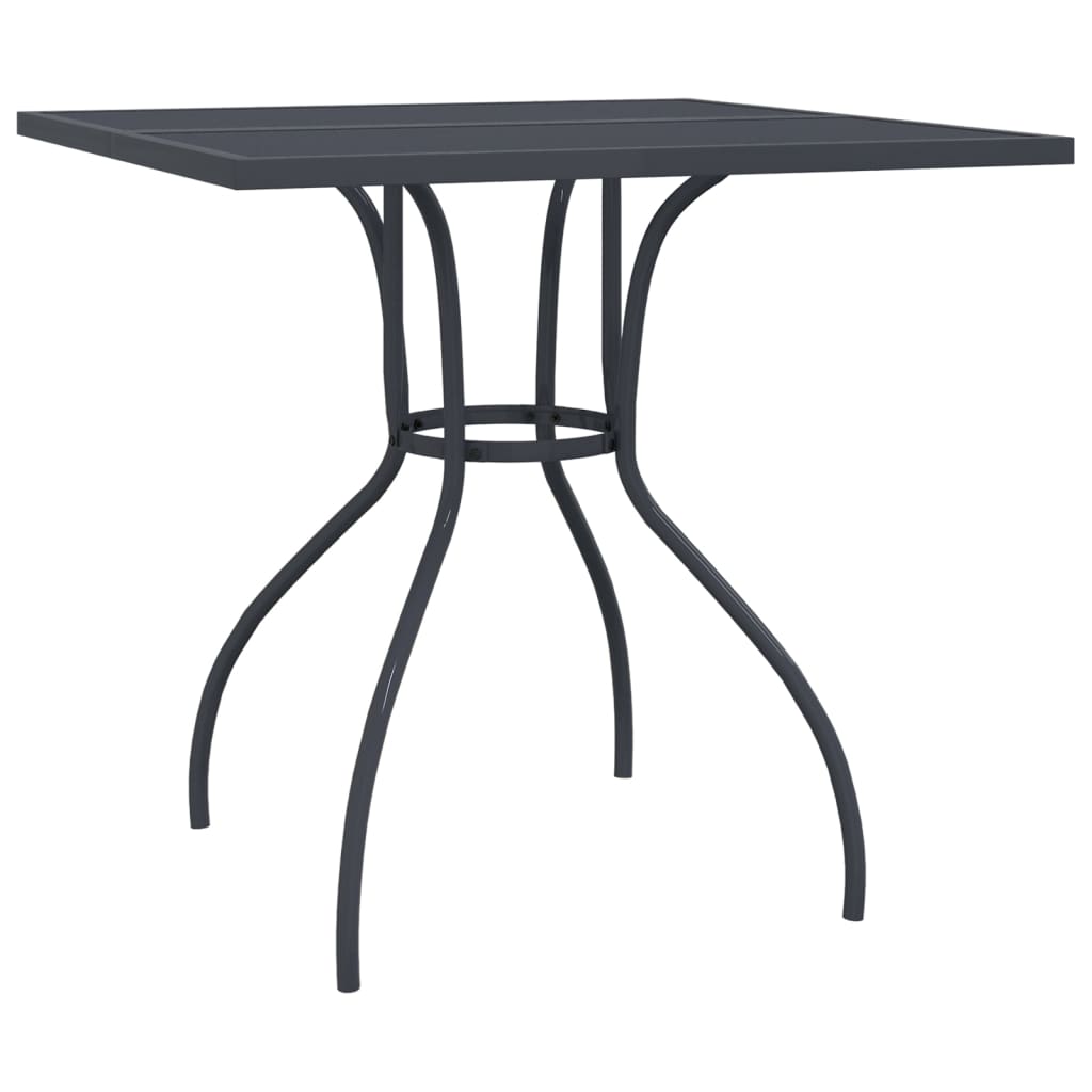 Ensemble à Manger soldes de Jardin Terrasse 9 pcs Anthracite Métal Maille vidaXL