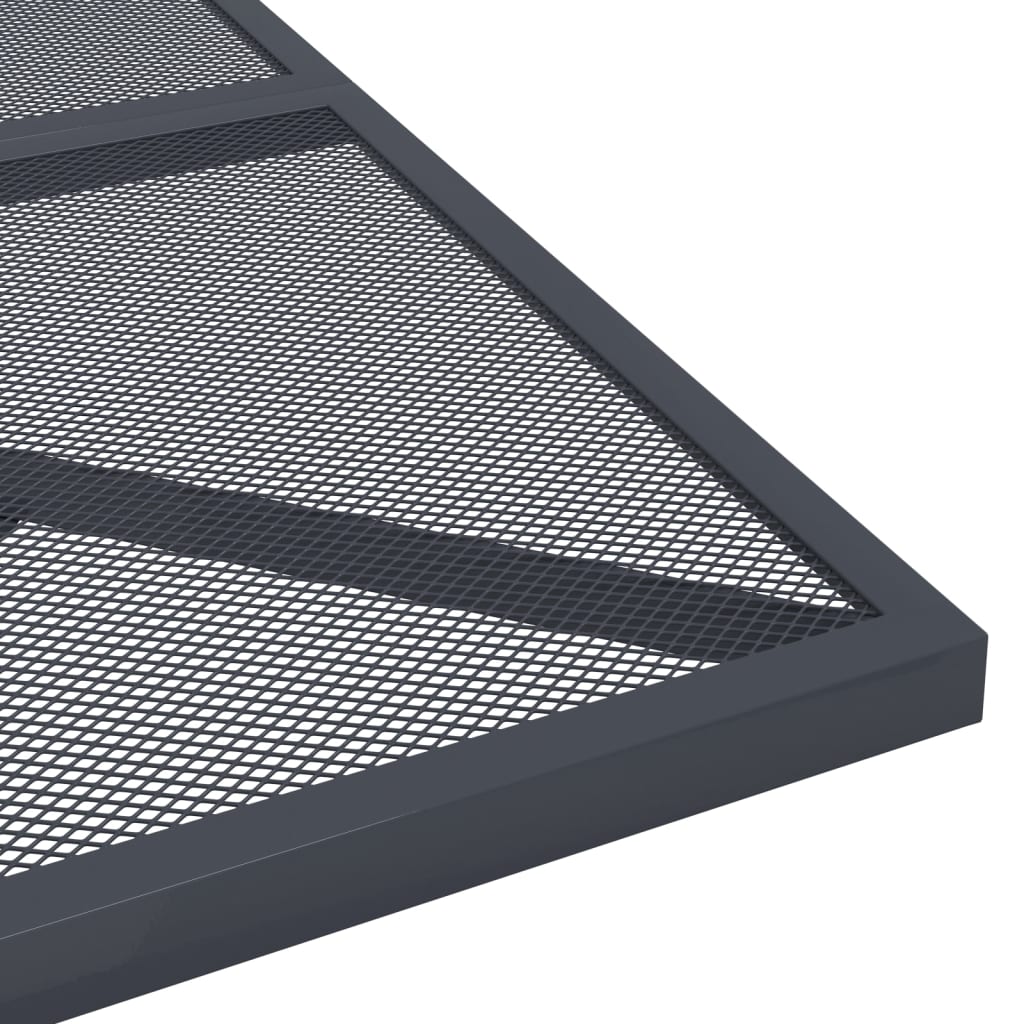 Ensemble à Manger soldes de Jardin Terrasse 9 pcs Anthracite Métal Maille vidaXL