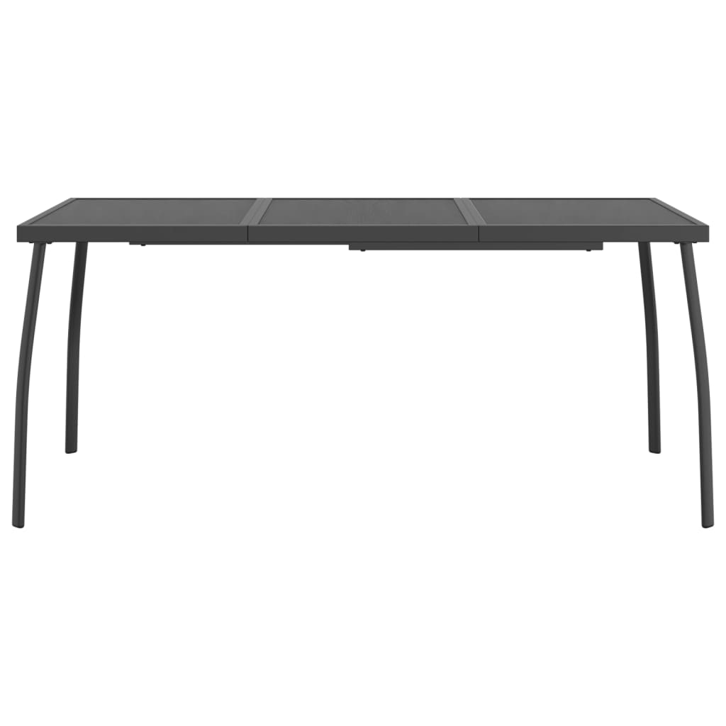 Ensemble à Manger de Jardin Terrasse 9 pcs liquidation Anthracite Métal Maille vidaXL