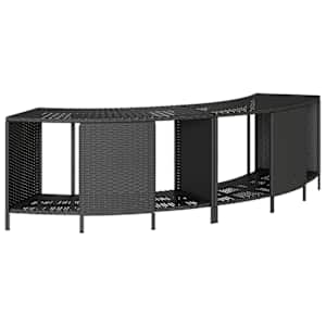 vidaXL hoiuriiulid mullivannile, 2 tk, must, pol&uuml;rotang