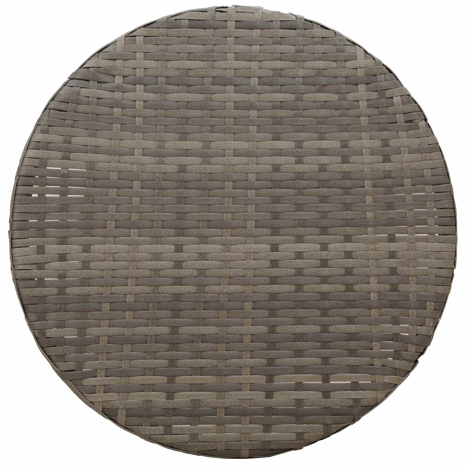3-delige Bistroset met kussens poly rattan grijs - Afbeelding 9